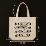 The "Ninja Way" Shinobi Eyes | Premium Off-White Canvas Tote bag - Image 5