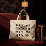 The "Ninja Way" Shinobi Eyes | Premium Off-White Canvas Tote bag - Image 2