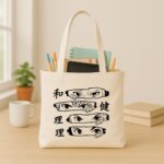 The "Ninja Way" Shinobi Eyes | Premium Off-White Canvas Tote bag - Image 3