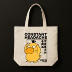 The "Constant Headache" Psyduck Meme | Premium Off-White Canvas Tote bag