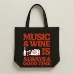 The "Good Times" Retro Edition Tote Bag | Premium Black Canvas tote bag