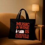 The "Good Times" Retro Edition Tote Bag | Premium Black Canvas tote bag - Image 2