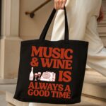 The "Good Times" Retro Edition Tote Bag | Premium Black Canvas tote bag - Image 4
