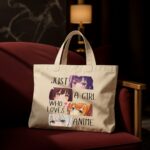The "Just A Girl Who Loves Anime" Otaku | Premium Off-White Canvas Tote bag - Image 2
