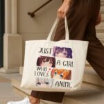 The "Just A Girl Who Loves Anime" Otaku | Premium Off-White Canvas Tote bag - Image 4