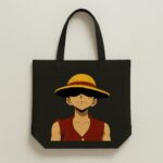 The "Luffy Serious Mode" One Piece | Premium Black Canvas Tote bag