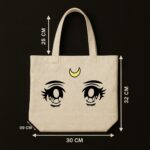 The "Magical Moon" Sailor Anime | Premium Off-White Canvas Tote bag - Image 5
