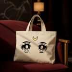 The "Magical Moon" Sailor Anime | Premium Off-White Canvas Tote bag - Image 2