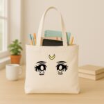 The "Magical Moon" Sailor Anime | Premium Off-White Canvas Tote bag - Image 3
