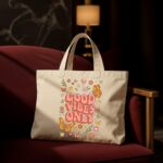 The "Good Vibes" Boho Edition | Premium Off-White Tote bag - Image 2