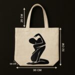 The "Abstract Muse" Minimalist Art | Premium Off-White Canvas Tote - Image 5