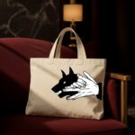 The "Divine Dog" Shadow Jujutsu Kaisen Edition | Premium Off-White Canvas Tote bag - Image 2