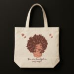 The "Beautiful In Any Way" Self-Love | Premium Off-White Canvas Tote bag