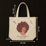 The "Beautiful In Any Way" Self-Love | Premium Off-White Canvas Tote bag - Image 5