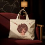 The "Beautiful In Any Way" Self-Love | Premium Off-White Canvas Tote bag - Image 2